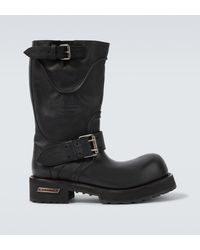 Balenciaga - Venom Leather Biker Boots - Lyst