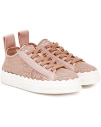 lace chloe trainers