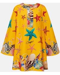 Dolce & Gabbana - Capri Printed Cotton Tunic - Lyst