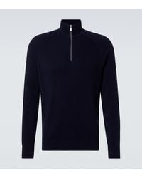 Brunello Cucinelli - Half-Zip Cotton Sweater - Lyst
