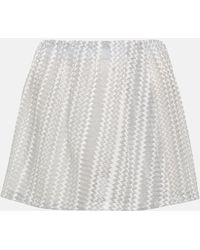 Missoni - Minifalda de punto en zigzag - Lyst