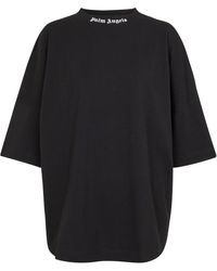 Palm Angels T-Shirt aus Baumwoll-Jersey - Schwarz