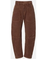 Nili Lotan - Shon Corduroy Barrel-Leg Pants - Lyst