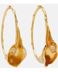 Chloé - Embellished Hoop Earrings - Lyst