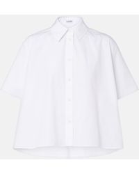 Loewe - Double L Cotton Poplin Shirt - Lyst