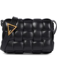 Bottega Veneta Padded Cassette Leather Shoulder Bag - Black