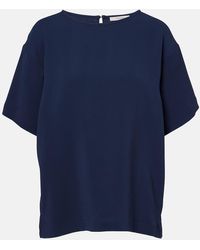 Asceno - Talia Crepe T-Shirt - Lyst