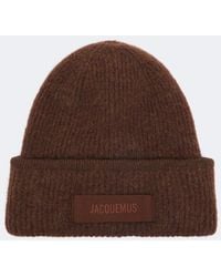 Jacquemus - Logo Alpaca And Wool-Blend Beanie - Lyst