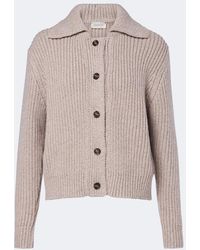 Magda Butrym - Ribbed-Knit Wool Cardigan - Lyst