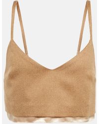 Miu Miu - Camel Hair Camisole - Lyst