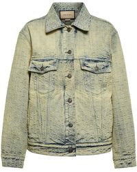 Green Jean and denim jackets for Women 
