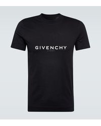 Givenchy - Camiseta en jersey de algodon con logo - Lyst