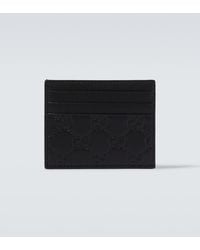 Gucci - Tarjetero Emblem De Piel Con Gg - Lyst