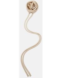 Max Mara - Moschea Floral-Applique Satin Brooch - Lyst