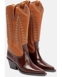 Paris Texas - Rosario Leather Cowboy Boots - Lyst