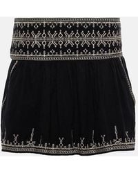 Isabel Marant - Cotton Picadilia Mini Skirt - Lyst