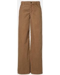 The Row - Eglitta Low-Rise Corduroy Wide-Leg Pants - Lyst