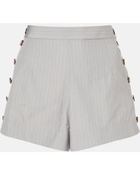 Vivienne Westwood - Elle Pinstripe Cotton Shorts - Lyst