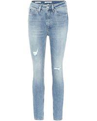 Donna Abbigliamento da Jeans da Jeans dritti Pantaloni jeansCALVIN KLEIN 205W39NYC in Denim di colore Bianco 