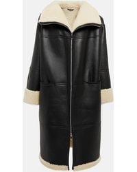 Totême - Leather And Shearling Coat - Lyst