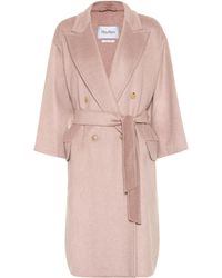 Max Mara Risorsa Cashmere And Camel Hair Coat - Pink