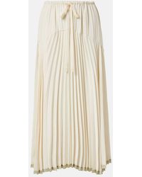 Vince - Plisse Tiered Midi Skirt - Lyst