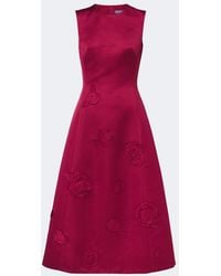 LEO LIN - Cleo Floral-Applique Satin Cocktail Dress - Lyst