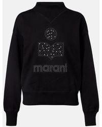 Isabel Marant - Moby Logo Cotton-Blend Fleece Sweatshirt - Lyst