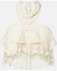 Isabel Marant - Dunvel Crochet Halterneck Crop Top - Lyst
