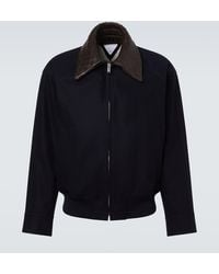 Bottega Veneta - Veste En Coton Et Cuir Intrecciato - Lyst