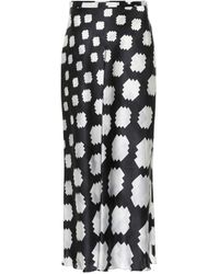 Marni Falda estampada - Negro