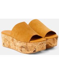 See By Chloé - Liana 70 Suede Platform Mules - Lyst
