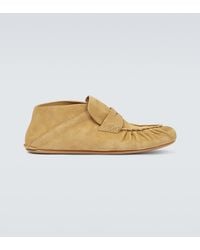 Loewe - Mokassins Aus Veloursleder - Lyst