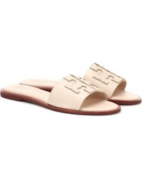 Tory Burch Pantoletten Ines aus Leder - Natur