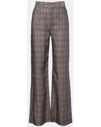 Acne Studios - Checked Wide-Leg Pants - Lyst