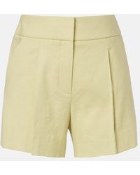 Veronica Beard - Haina Linen-Blend Twill Shorts - Lyst