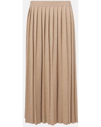 Lisa Yang - Minda Cotton And Cashmere Midi Skirt - Lyst