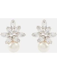 Jennifer Behr - Liza Embellished Faux Pearl Earrings - Lyst