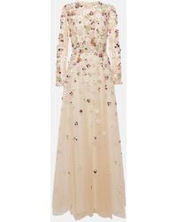 Elie Saab - Floral Embroidered Gown - Lyst