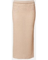 Maison Margiela - Knitted Midi Skirt - Lyst