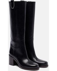 Brunello Cucinelli - Stiefel Aus Leder - Lyst