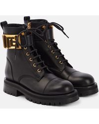 Balmain - Botas romy de cuero negras - Lyst