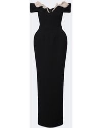 Rachel Gilbert - Oscar Off-Shoulder Crepe Corset Gown - Lyst