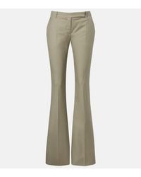 McQueen - Wool Flared Pants - Lyst