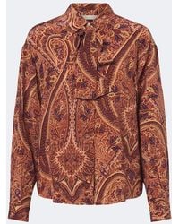 Ulla Johnson - Lise Tie-Neck Silk Crepe De Chine Blouse - Lyst