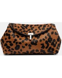 TOTEME - Clutch T-Lock Mini De Pelo De Becerro - Lyst