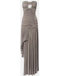 Christopher Esber - Ruched Asymmetric Maxi Dress - Lyst