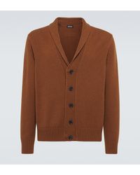ZEGNA - Cashmere And Mohair Cardigan - Lyst