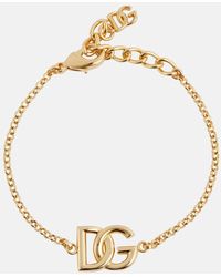 Dolce & Gabbana - Pulsera de cadena de eslabones con logo - Lyst