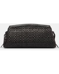 STAUD - Maude Woven Leather Clutch - Lyst